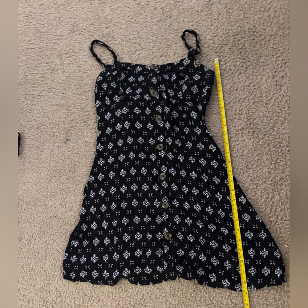 PacSun Black and White Floral Mini Dress